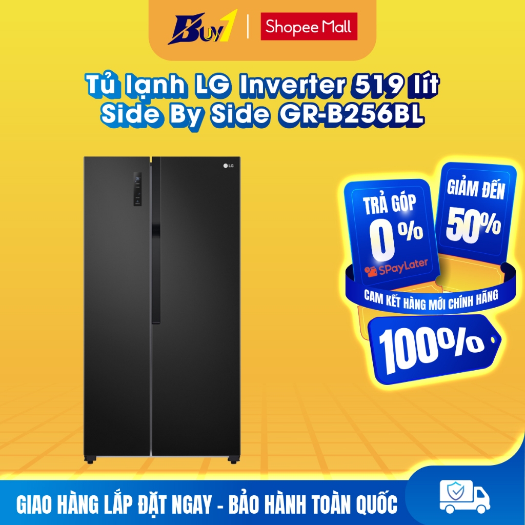 GR-B256BL - Tủ lạnh LG Inverter 519 lít Side By Side GR-B256BL - Hàng chính hãng