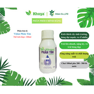 Phân bón lá Vidan Phân tím 100ml Đậm Đặc Bung đọt - Ra rễ - Phì trái