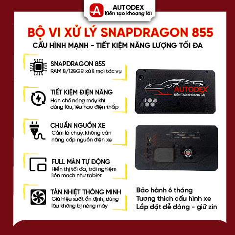 Bộ vi xử lý Snapdragon 855 | Khởi động cùng xe – Mạnh mẽ, tiện lợi