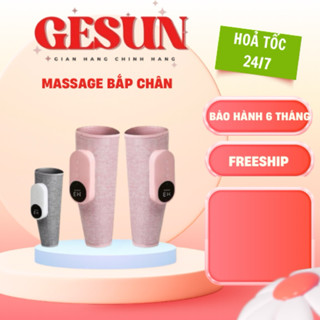 Máy massage chân bắp chân, mát xa chân xoa bóp túi khí chườm nóng cao cấp, giảm đau mỏi căng cứng cơ bắp lưu thông máu