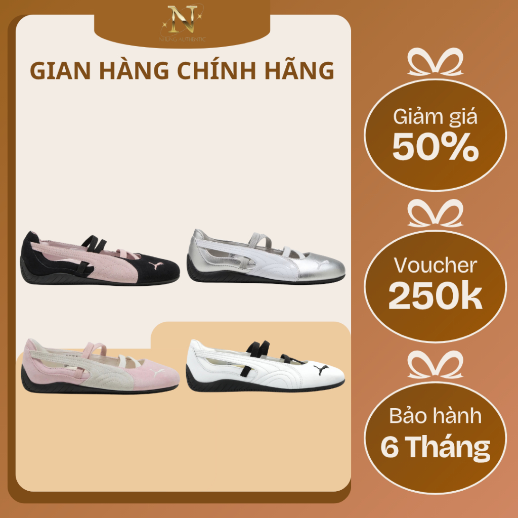 [𝙎𝘼𝙇𝙀 Chính Hãng] Giày Sneaker PM Speedcat Ballet Basic Nữ AUTHENTIC