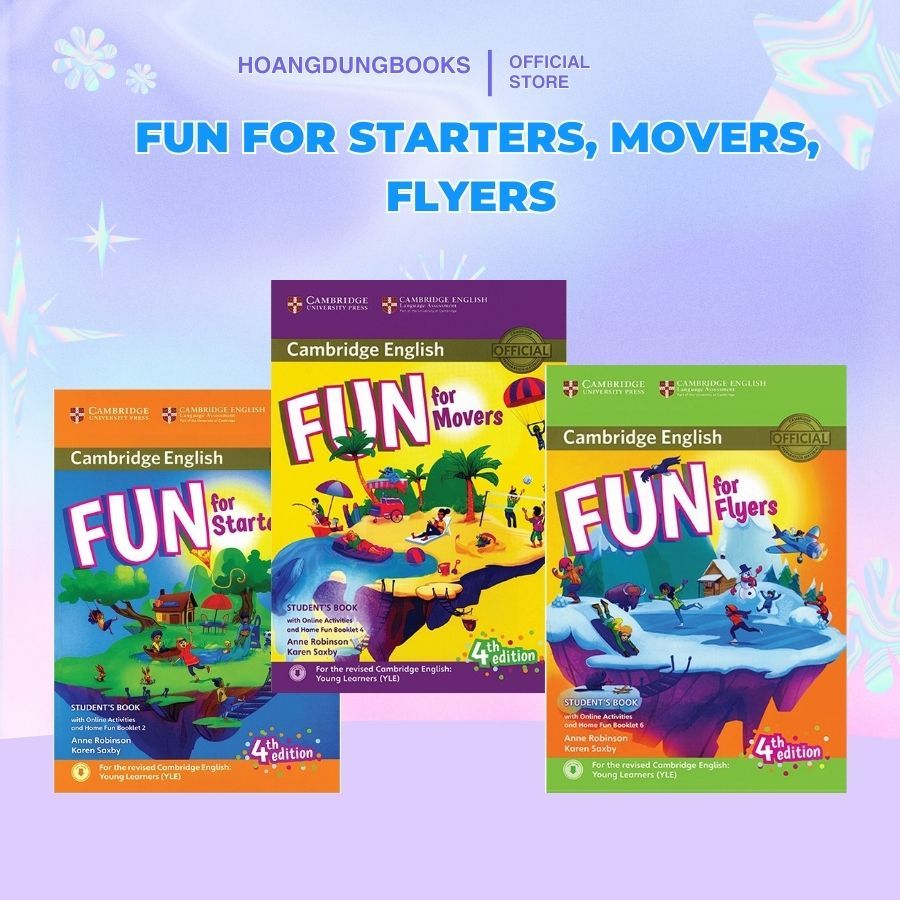 Sách - Fun For Starters, Movers, Flyers - có file nghe