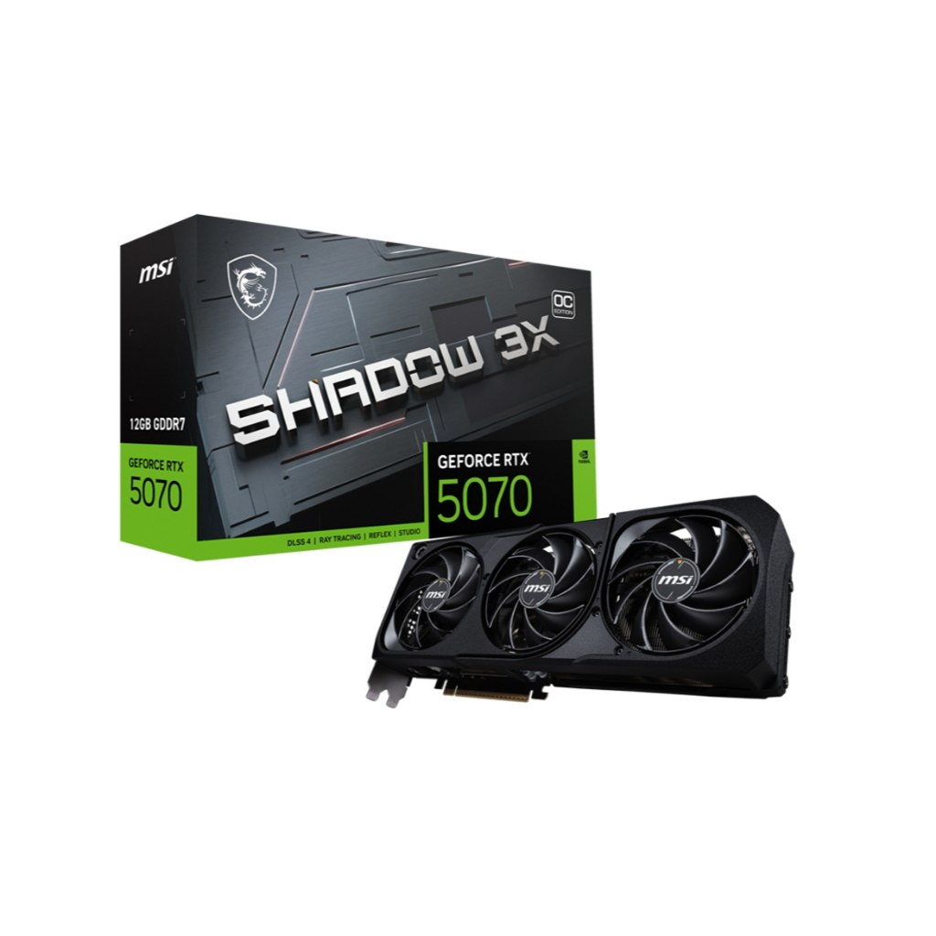 Card Màn Hình VGA MSI RTX 5070 Shadow 3X OC 12G GDDR7 LIKE NEW BẢO HÀNH CHÍNH HÃNG 06/2028