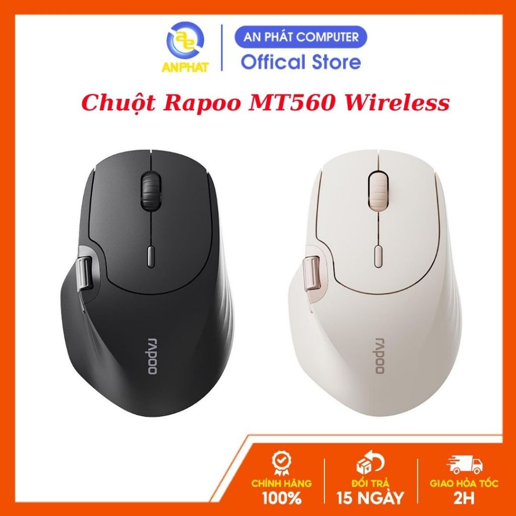 Chuột Rapoo MT560 Wireless Black / Beige