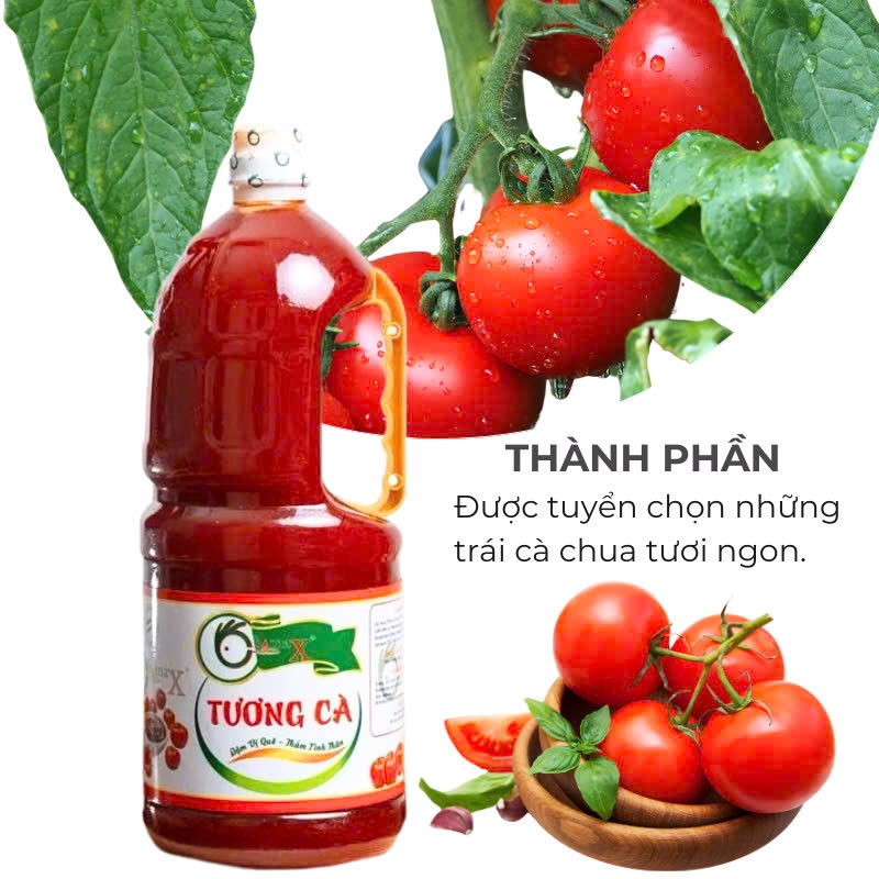 Combo 6 can tương cà chimax 2 lít