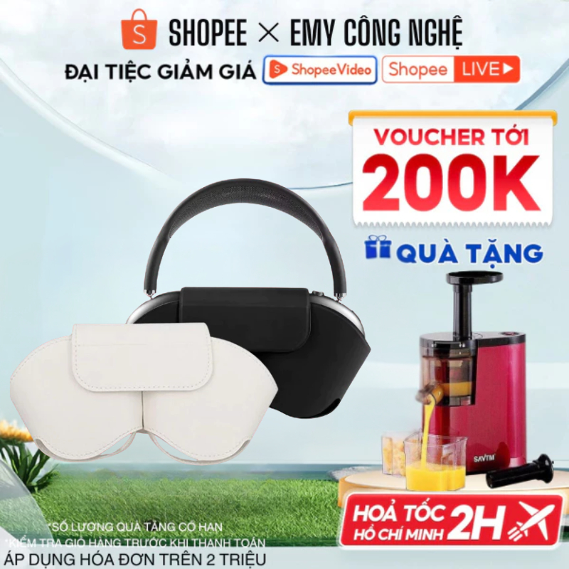 Bọc da bảo vệ tai nghe Hoco W65 / Airpod MAx  chất liệu cao cấp chống xước, chống sốc