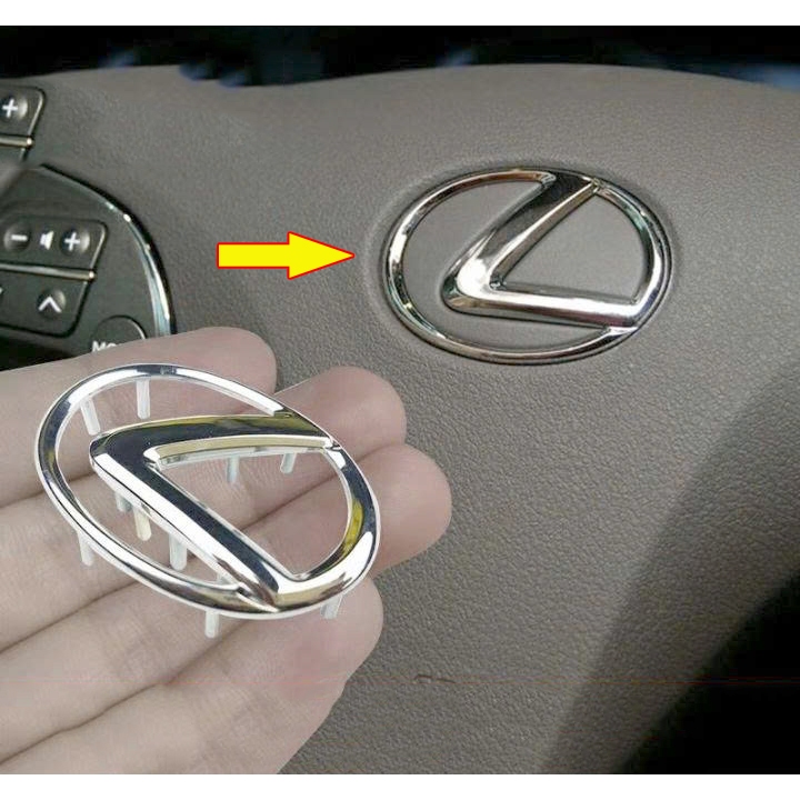 Logo Lexus Trên Vô Lăng Xe GX470 2003 2004 2005 2006 2007 2008 2009 - Biểu Tượng Lexus Vô Lăng