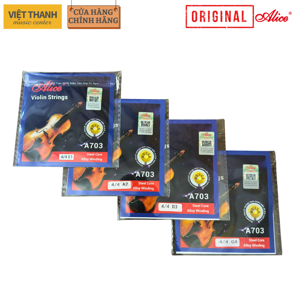 [Chính Hãng] Dây Đàn Violin Alice A703 - Dây Lẻ 1 Sợi Violon, Vi-ô-Lông, Vĩ Cầm Strings