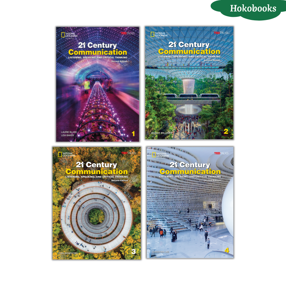 Sách - 21st Century Communication (Second Edition) - Level 1,2,3,4 - Bản in laser đẹp, tặng đáp án f