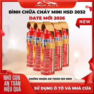Bình Chữa Cháy Mini Khẩn Cấp Bình Cứu H0Ả Mini Ô Tô, Gia Đình Bộ Dụng Cụ Kết Hợp Kiểm Tra Hàng Năm Xe An Toàn