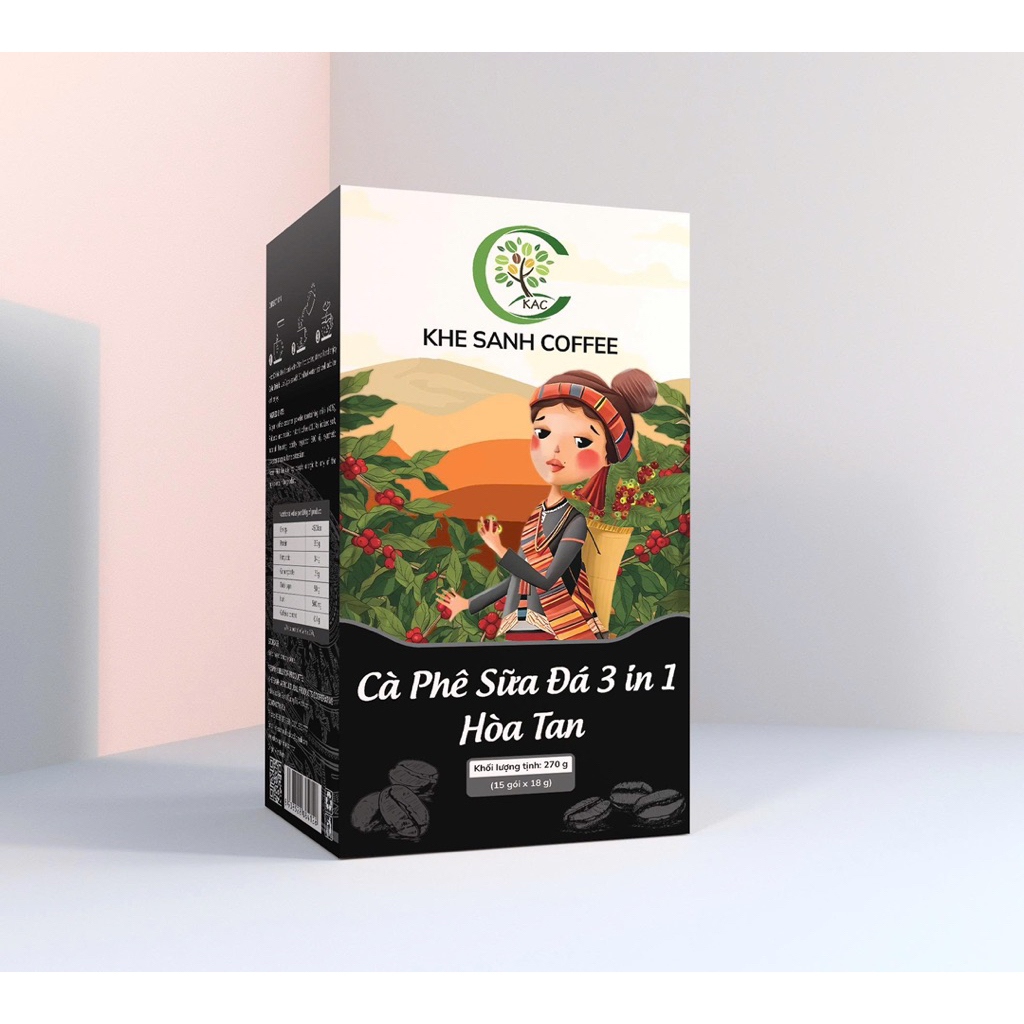 Cà phê Hoà tan Muối, cà phê Hoà tan Linh Chi, cà phê Hoà tan Sữa đá 3in1