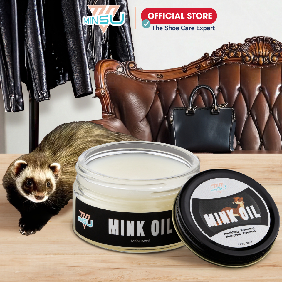 Mỡ Chồn MINSU Mink Oil M7967 Giúp Phục Hồi, Dưỡng Sâu Và Làm Mềm Da, Dùng Cho Giày, Đồ Da, Túi Xách, Ghế Sofa, Nội Thất.