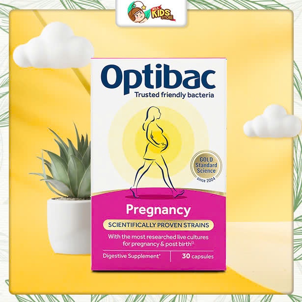 Men vi sinh cho bà bầu Optibac Pregnancy Anh 30 viên