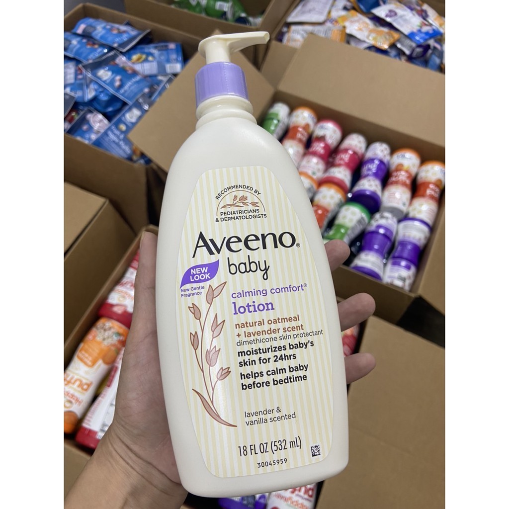 Kem dưỡng Aveeno Baby Calming Comfort Lotion 532ml