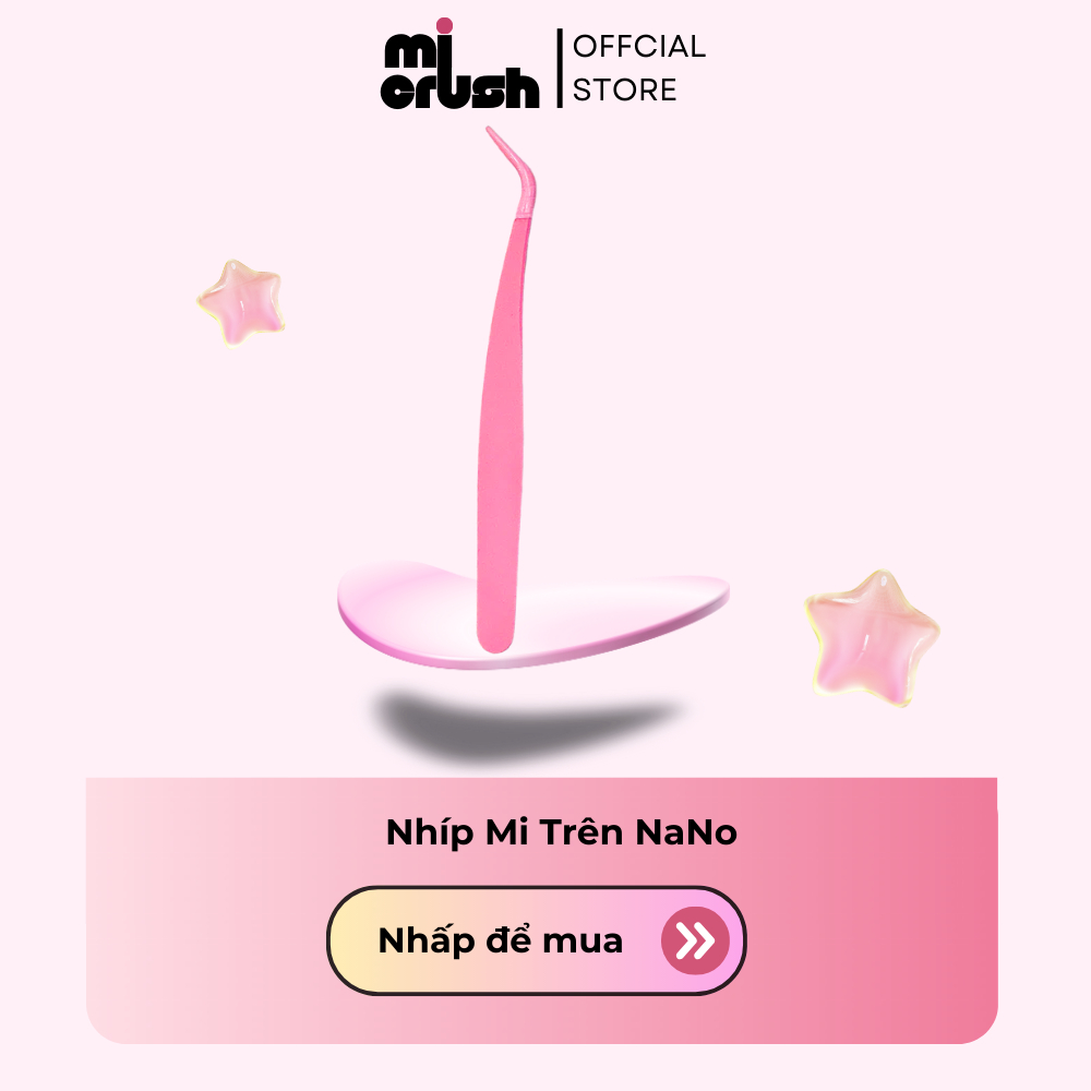 Nhíp Gắp Mi Cụm - Nhíp Inox Chuyên Dụng Gắp Mi Giả, Mi Chùm, Mi Gân, Mi Sợi, Chống Gỉ - MI CRUSH VN