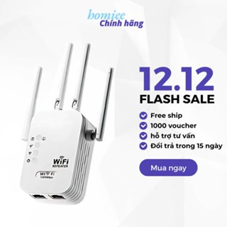 Bộ Kích Sóng Wifi 4 Râu Tốc Độ 1200mbps Phát Xuyên Tường Kết Nối Xa Sóng Mạnh ( Chính Hãng )