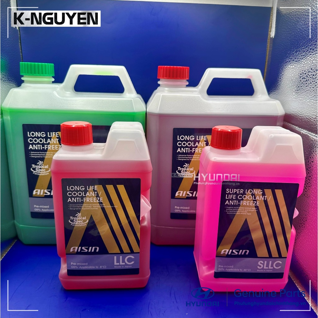 [Hỏa tốc] AISIN Super Long Life Coolant (Nhật Bản) 4Lít- Độ Bền Vượt Trội 2-4 Năm (50.000-100.000km)