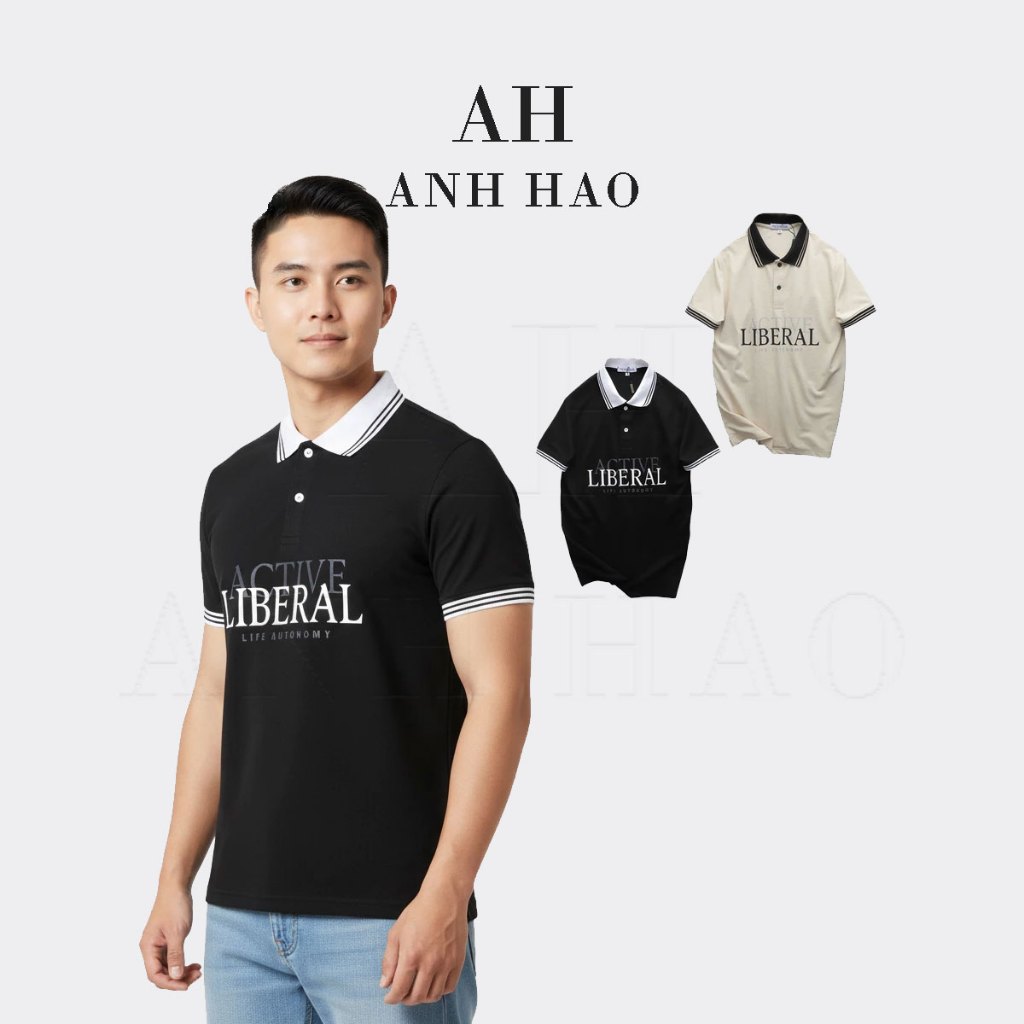 Áo POLO nam vải cá sấu Tici sang trọng cao cấp, thoáng mát - Liberal | AH STUDIO