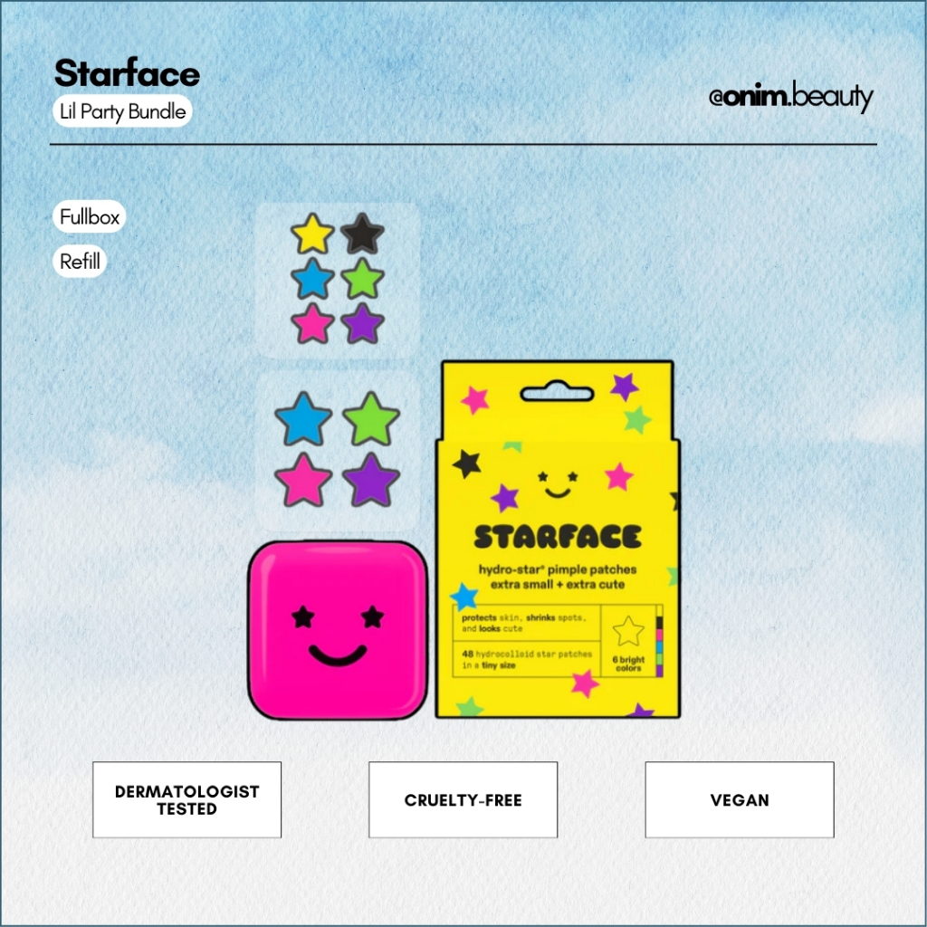 [𝐀𝐮𝐭𝐡-𝐁𝐢𝐥𝐥 𝐔𝐒] Miếng dán mụn Starface x Lil Party Bundle - ᴏᴍɪᴍ ʙᴇᴀᴜᴛʏ