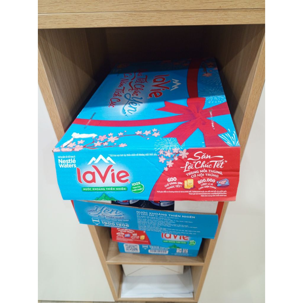 Nước kiềm lavie đóng chai