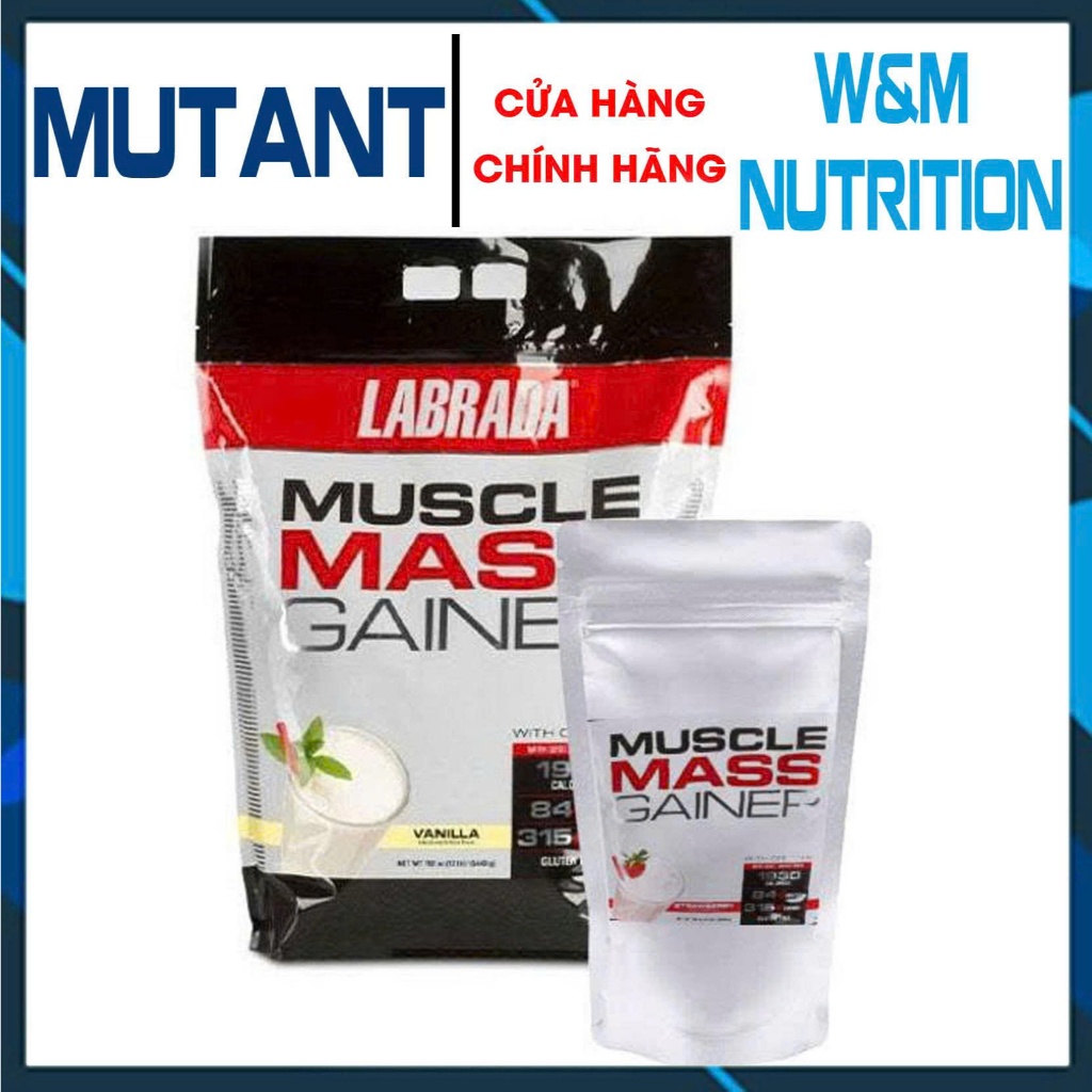 Muscle Mass Gainer Labrada 1kg – Hỗ Trợ Tăng Cân & Phát Triển Cơ Bắp