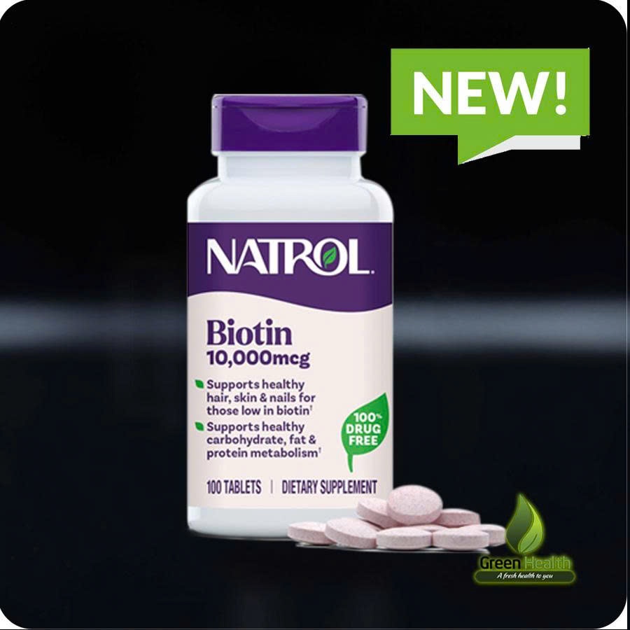 Biotin 10000 Mcg Của Mỹ mọc râu tóc