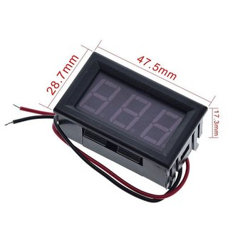 Vôn Kế Điện Tử 0.56 Inch 5-120VDC Đỏ