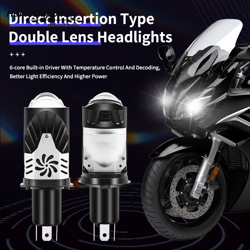 Bóng pha Led ô tô, xe máy V50 CẢI TIỄN V22 ULTRA Siêu sáng, chân H4 Công suất 65W 1pcs