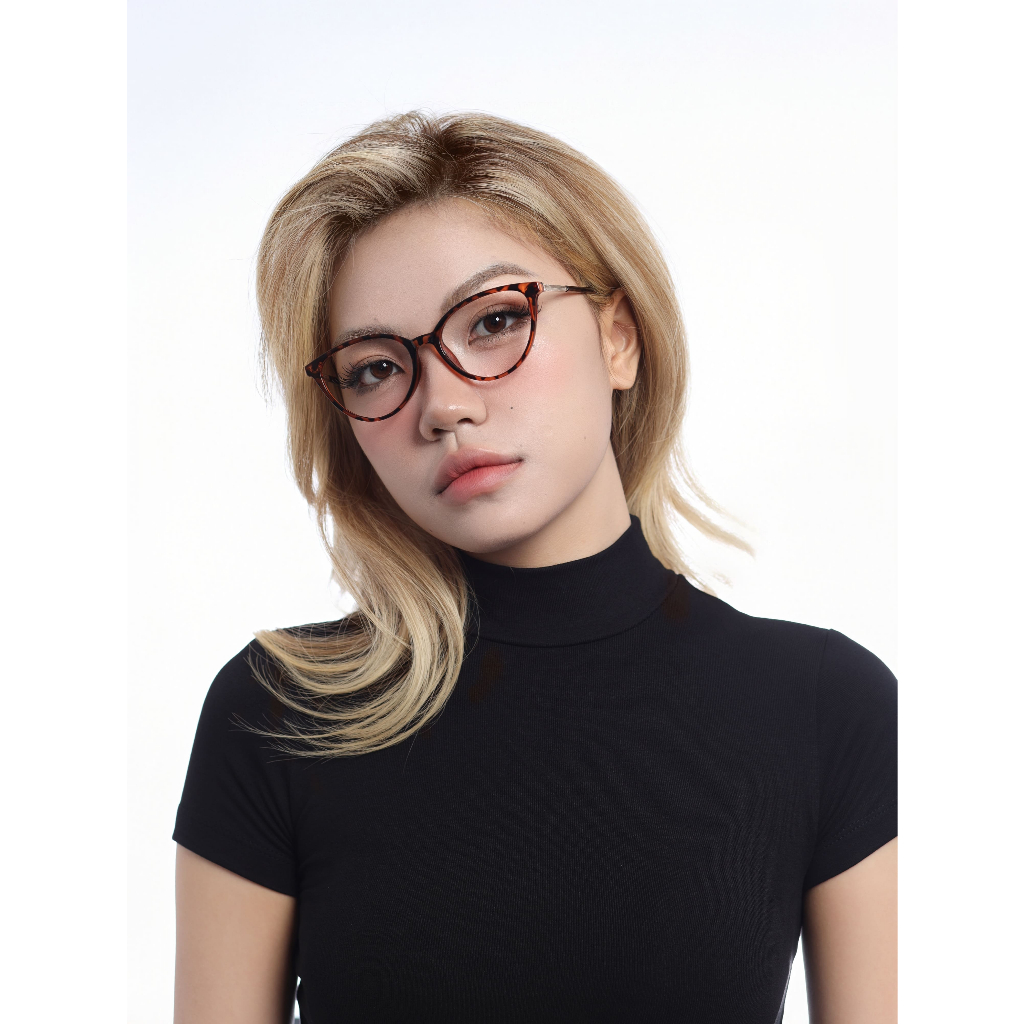 Kính Mắt Mèo Nâu HMK Eyewear Nhựa Nhiều Màu Thời Trang Nữ Lắp Được Cận -MM30327 x ECMM5016 x MM32018 | BigBuy360 - bigbuy360.vn