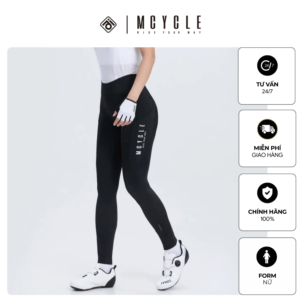Quần Dài Đạp Xe Nữ Đệm Êm Siêu Thoáng Khí Mcycle MK088w