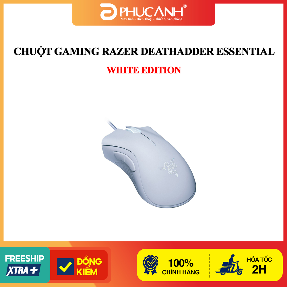 Chuột Gaming Razer DeathAdder Essential - White Edition