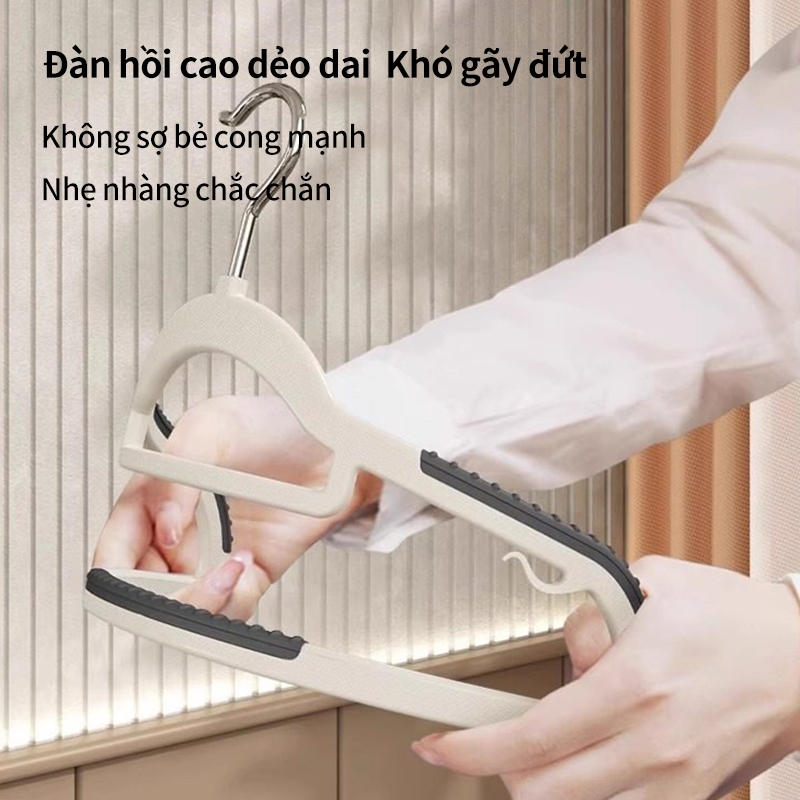 Móc treo quần áo kiểu mới không vết hằn sắp xếp đồ gia đình, phơi đồ chống trượt bảo vệ góc vai | BigBuy360 - bigbuy360.vn