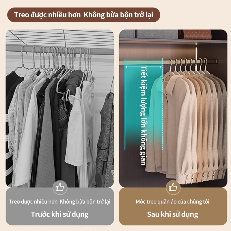 Móc treo quần áo kiểu mới không vết hằn sắp xếp đồ gia đình, phơi đồ chống trượt bảo vệ góc vai | BigBuy360 - bigbuy360.vn