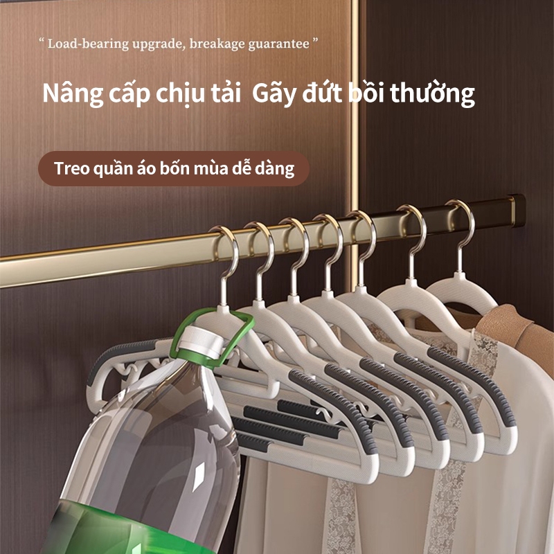 Móc treo quần áo kiểu mới không vết hằn sắp xếp đồ gia đình, phơi đồ chống trượt bảo vệ góc vai | BigBuy360 - bigbuy360.vn