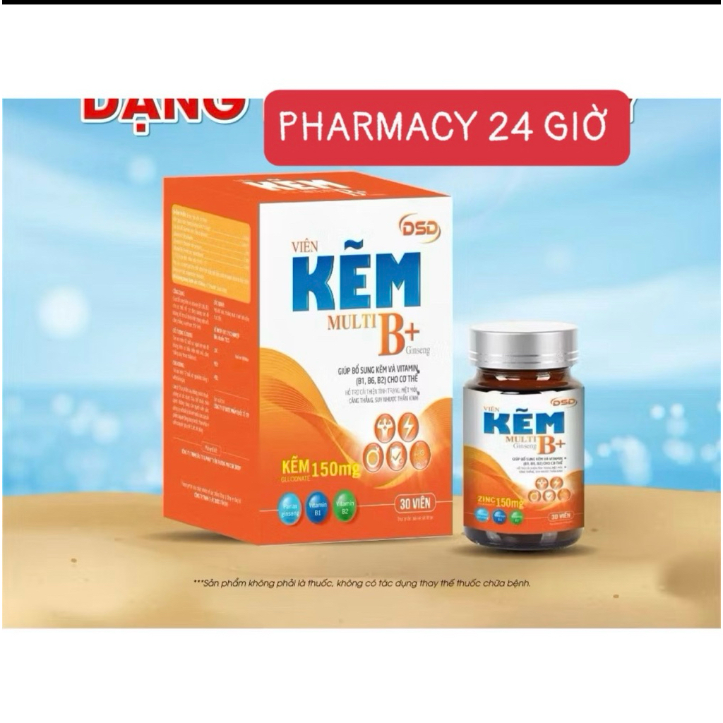 Kẽm dsd lọ 30 viên hỗ trợ sức khỏe sinh lực nam giới(mẫu mới) ,date xa