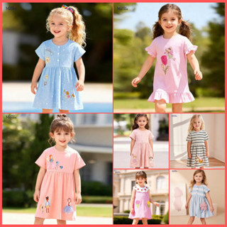 BST váy hè cotton họa tiết ren bồng đáng yêu cho bé gái Little Maven thời trang trẻ em từ 2-7tuổi P3