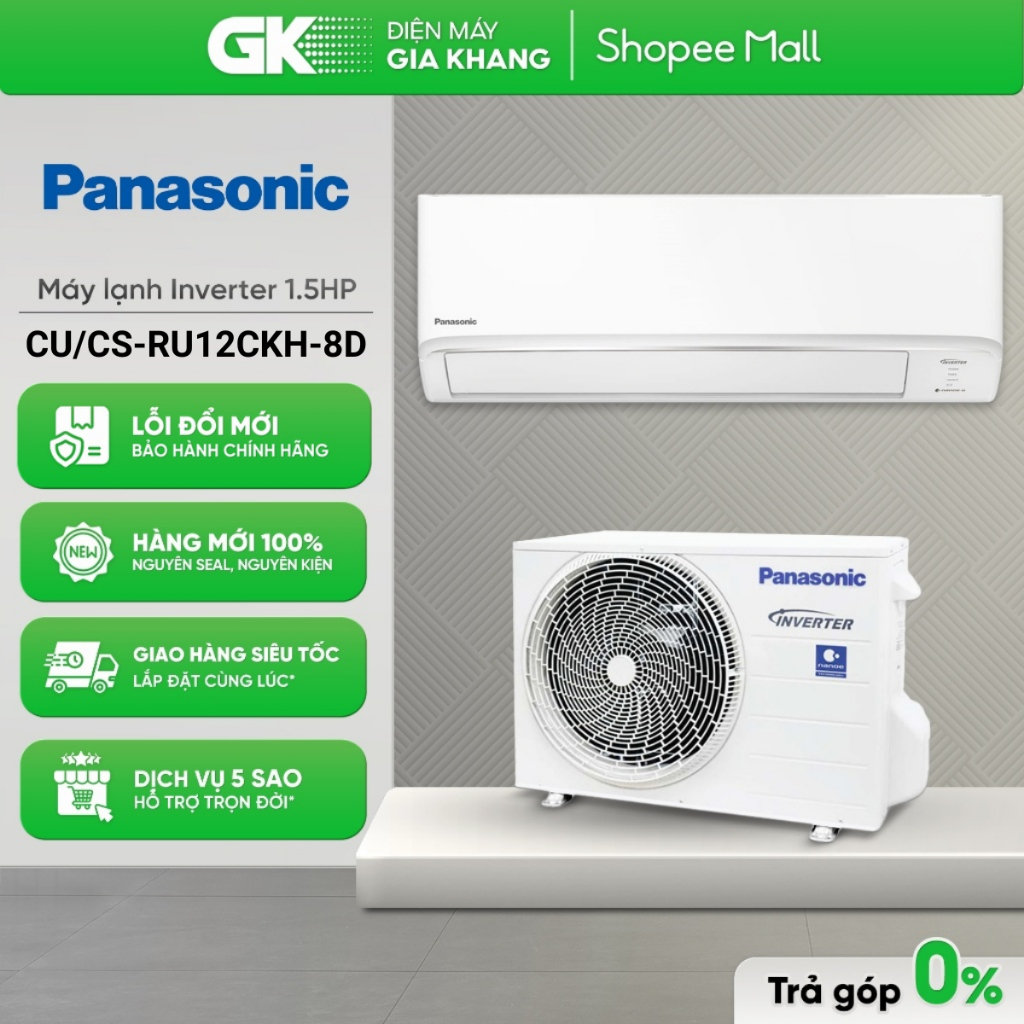 [Shopee - Lắp đặt 0Đ HN HCM] CU/CS-RU12CKH-8D | CU/CS-RU9CKH-8D | CU/CS-RU9AKH-8 | CU/CS-RU12AKH-8 M
