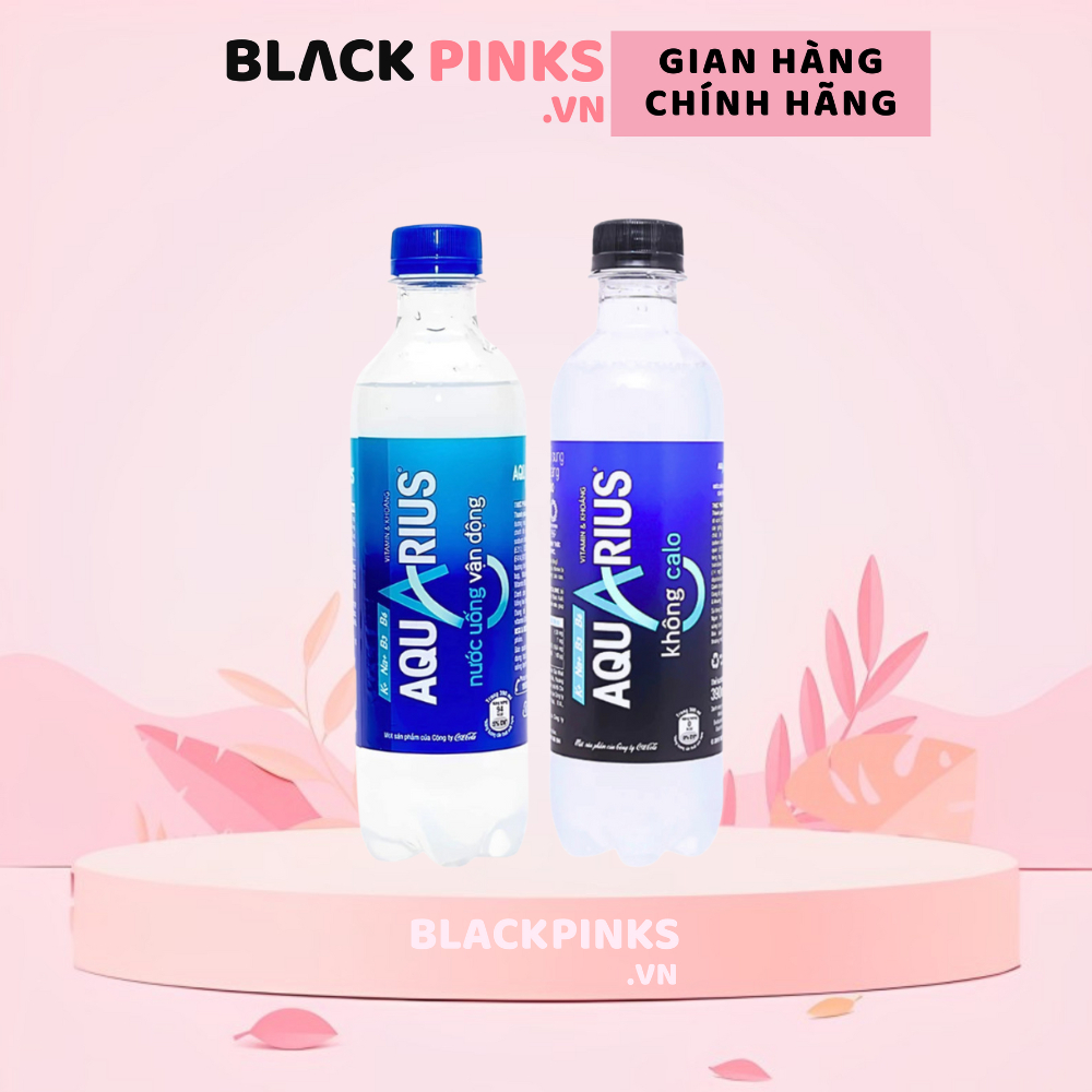 Thùng 24 chai nước uống thể thao vận động Aquarius/không calo Aquarius Zero chai 390ml