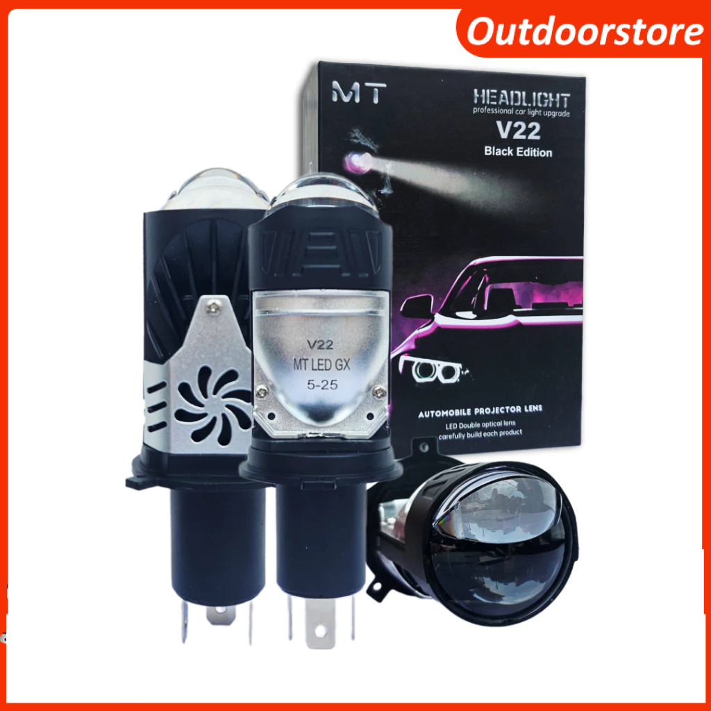 Đèn Pha LED Bi Cầu Mini H4 V30 - V22 Osram Công Xuất 55w Lắp Ô tô, Xe Máy