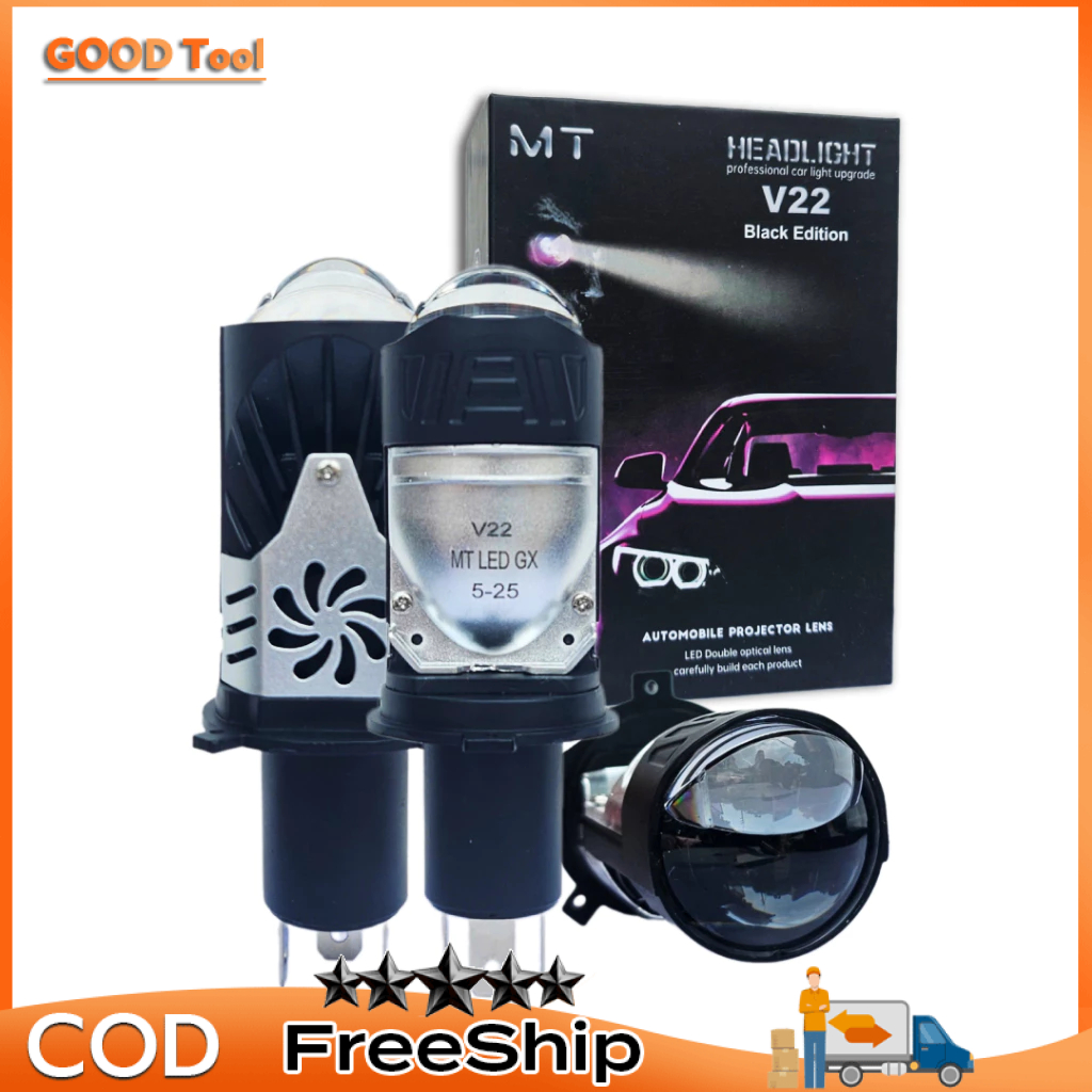 Đèn Pha LED Bi Cầu Mini H4 V30 - V22 Osram Công Xuất 55w Lắp Ô tô, Xe Máy