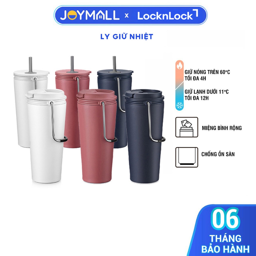 Ly Giữ Nhiệt LocknLock Bucket Tumbler LHC4268 LHC4269 540ml, Hàng Chính Hãng, Thép Không Gỉ - JoyMal