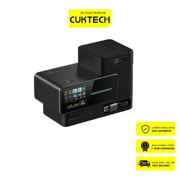 Trạm sạc để bàn CUKTECH 15 Ultra GaN 140W – TA1406U