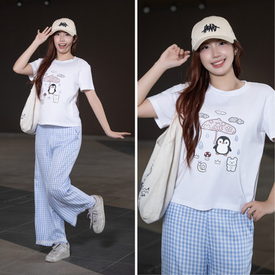 LAROMA Set Bộ Quần Áo Nữ Áo Thun Cộc Tay Quần Dài Cozy BN28 | Vải Cotton Modal, Co Giãn, Mềm Mát