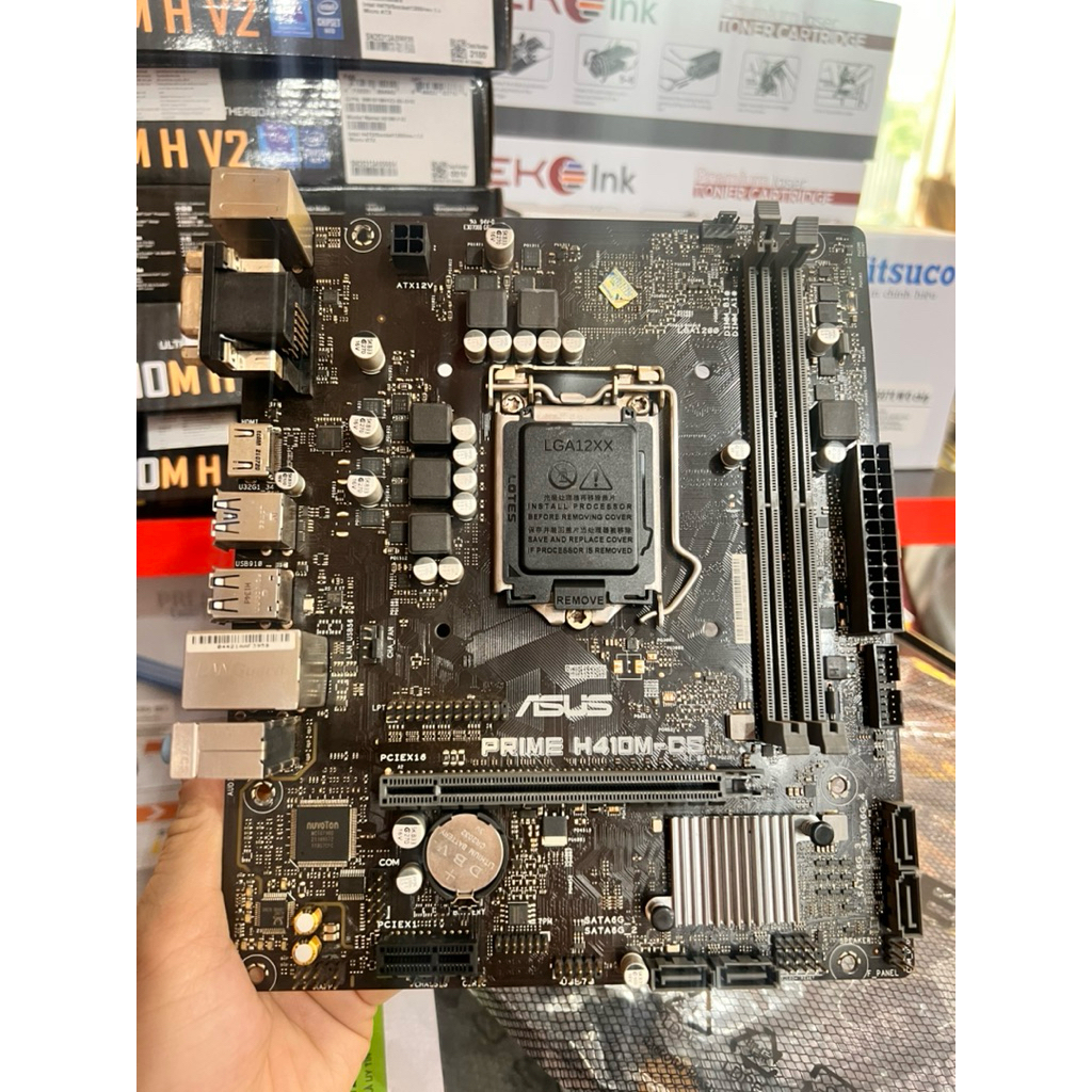 main Asus/giga H410 hàng tháo máy ( k kèm fe)