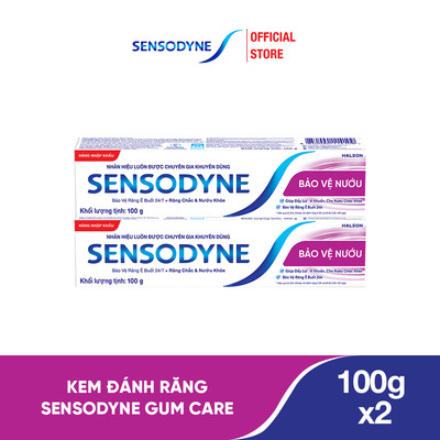 Bộ 2 Kem đánh răng SENSODYNE Gum Care 100g giúp giảm ê buốt và bảo vệ nướu chắc khỏe