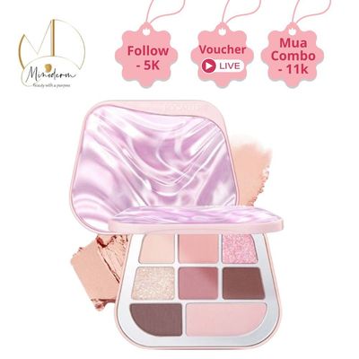 Bảng phấn mắt FOCALLURE 8 Pan Pressed Powder Palette sắc tố cao, không nhòe, lâu trôi chống nước E09