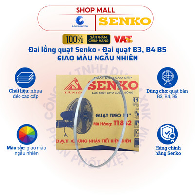 [HỎA TỐC] Đai lồng quạt SENKO B3, B4, B5 - Giao màu ngẫu nhiên - Hàng chính hãng