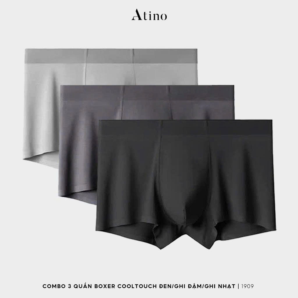 Combo 3 Quần Lót Nam ATINO Chất Thun Lạnh Mát Mịn 3.1909