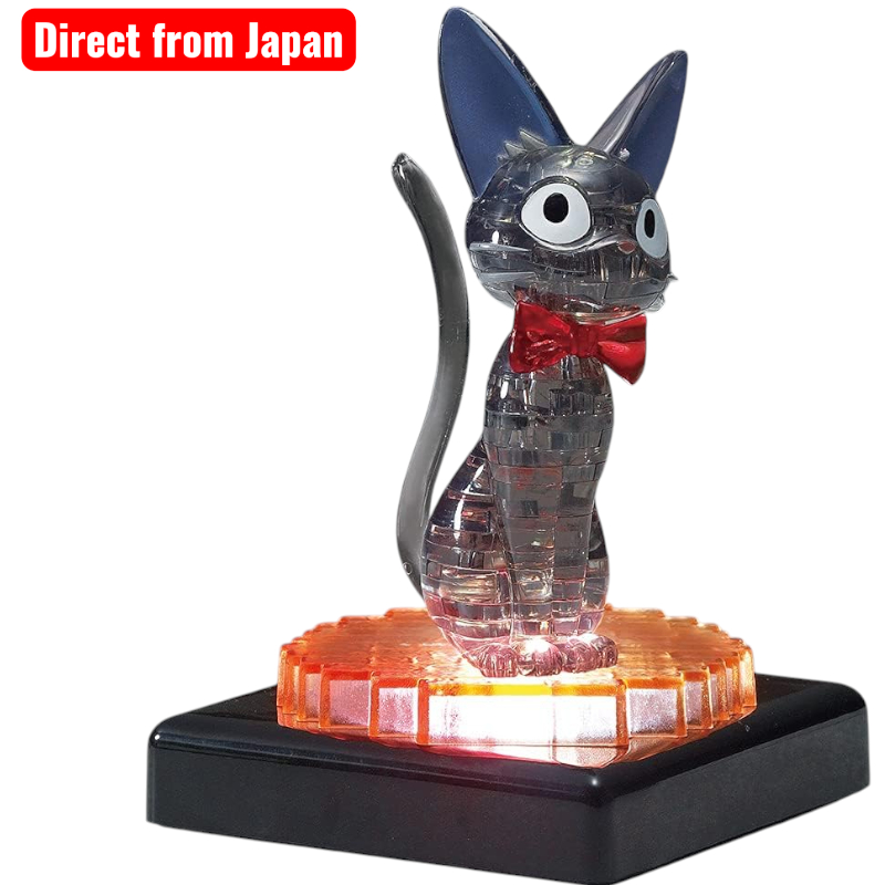 Beverly 36-Piece Crystal Puzzle Jiji from Kiki’s Delivery Service 3D Clear Puzzle Direct from Japan
