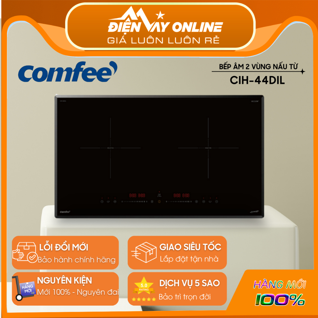 Bếp từ âm đôi Comfee CIH-44DIL chính hãng - Công suất mạnh mẽ 4400W